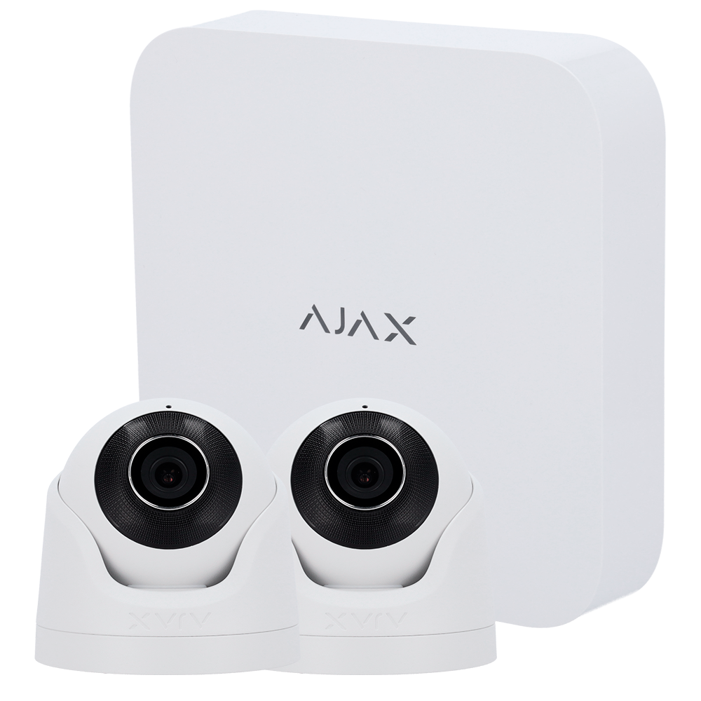 AJ-NVRKIT108-2XTURRET-W