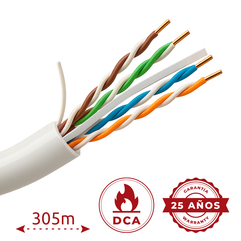 UV-UTP6-300-BC24AWG-DCA-B-W