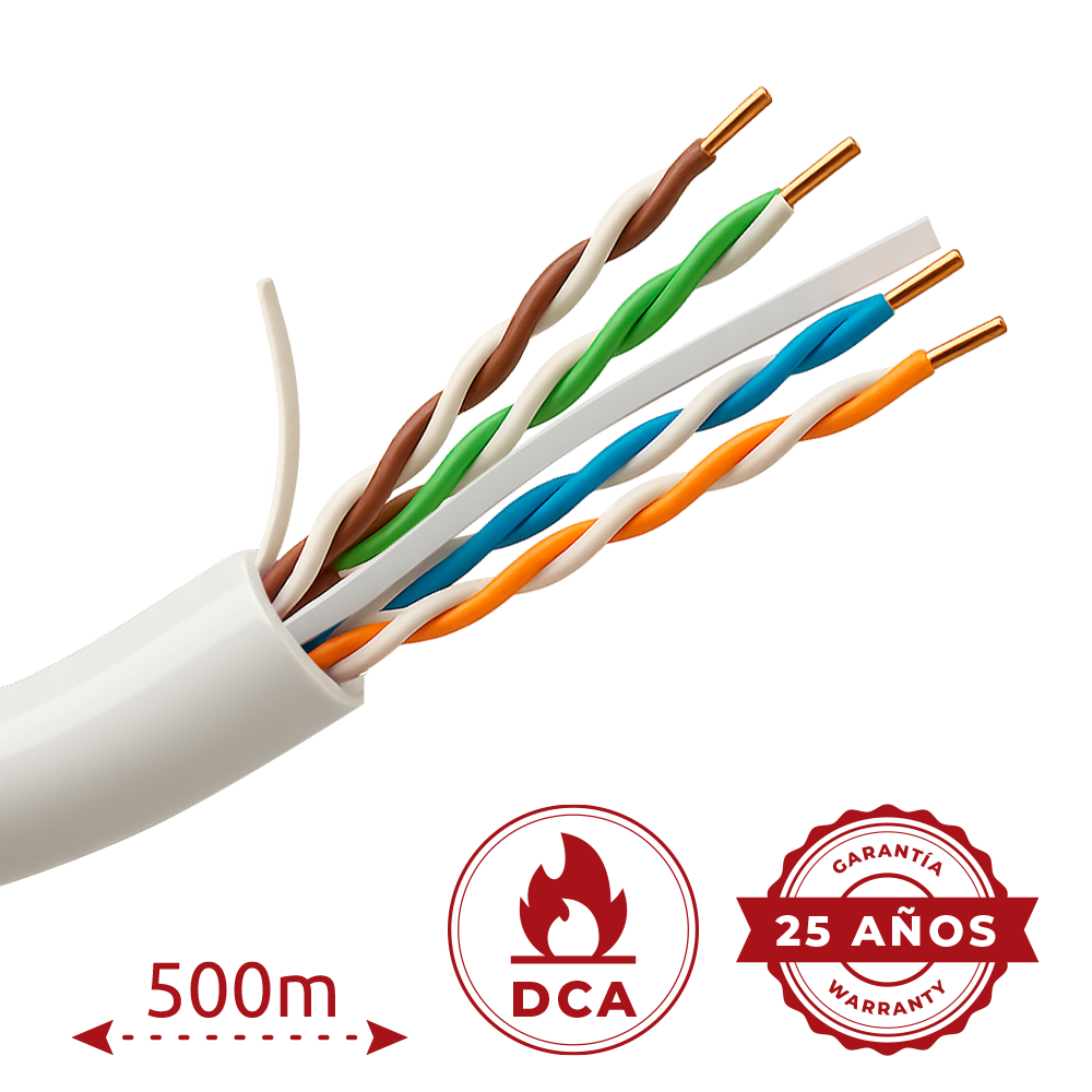 UV-UTP6-500-BC24AWG-DCA-R-W